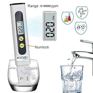 Digital TDS Meter for Water Testing by Konvio Neer | Water Quality PPM Tester for RO Purifier, Drinking Water, Aquarium, Hydroponics & Laboratory Use