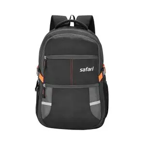 Safari Omega 30L Laptop Backpack with Rain Cover | College & Travel Bag | Black