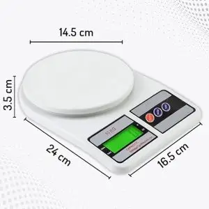 ATOM ALISTON K1 Series Digital Kitchen Weighing Scale 10kg | High Precision Electronic Food Scale (SF-400/A121)