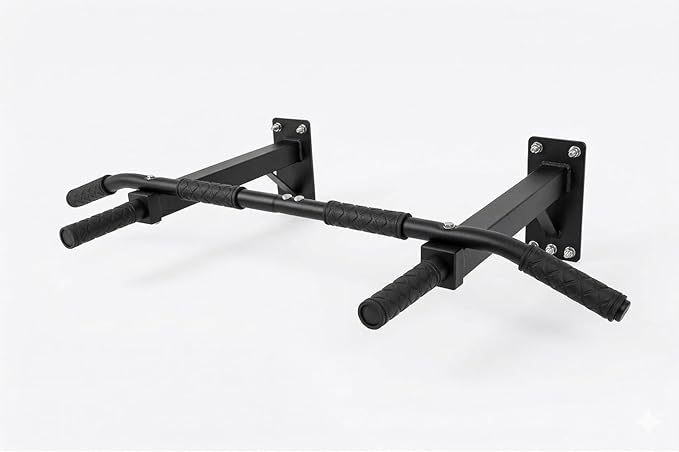 IBS Heavy Duty Chin Up Bar/Pull Up Bar Wall Mounted Iron with Foam Grips for Gym and Home Gym